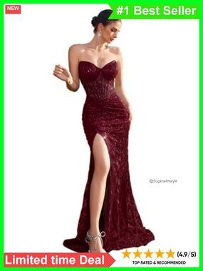 Sequin Tulle Off Shoulder Evening Gown Floor Length Prom Dress